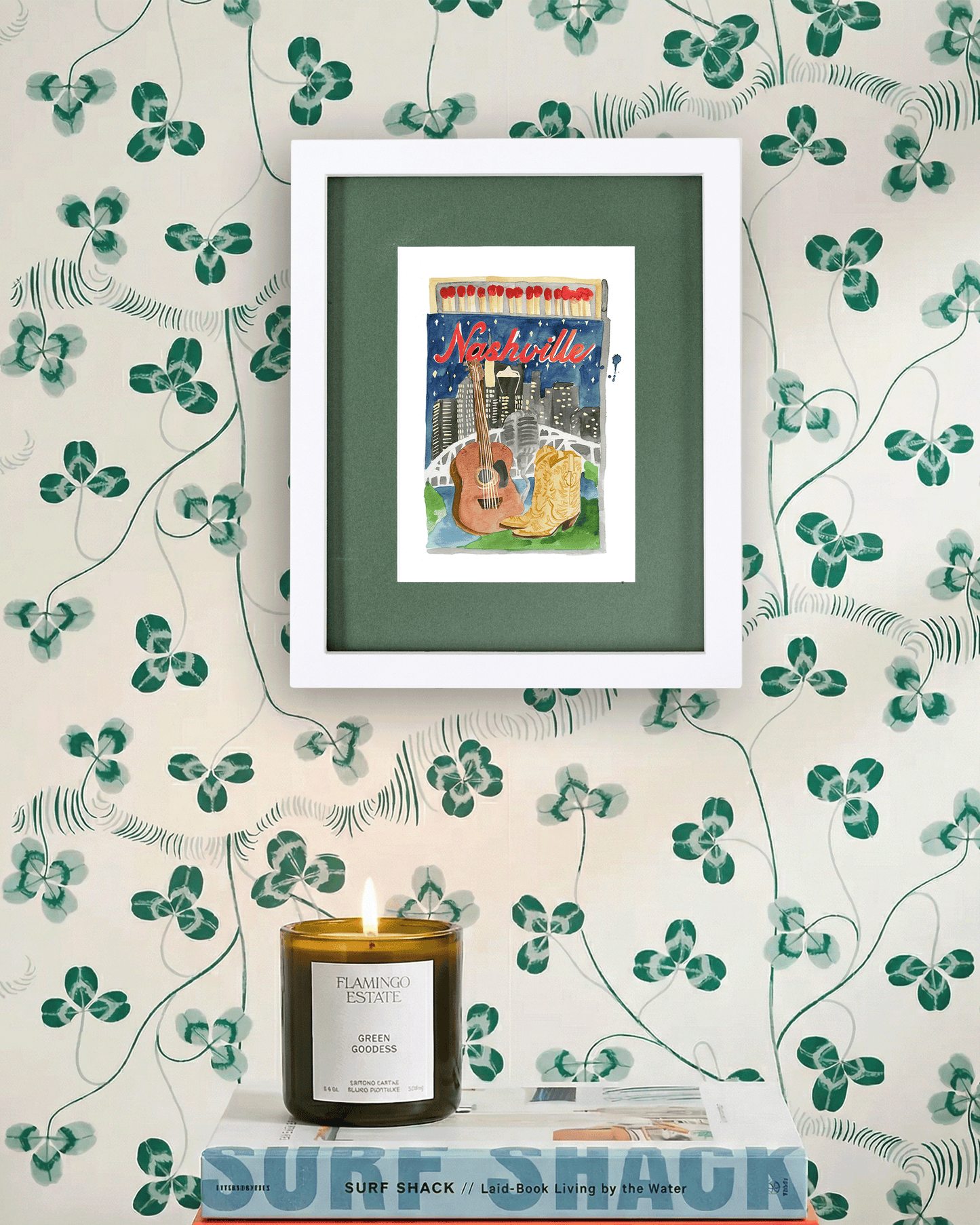 Nashville Matchbook Art Print