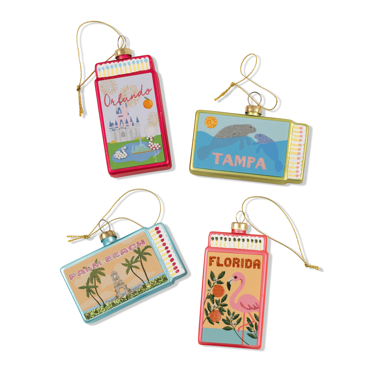 Matchbook Ornament - Palm Beach