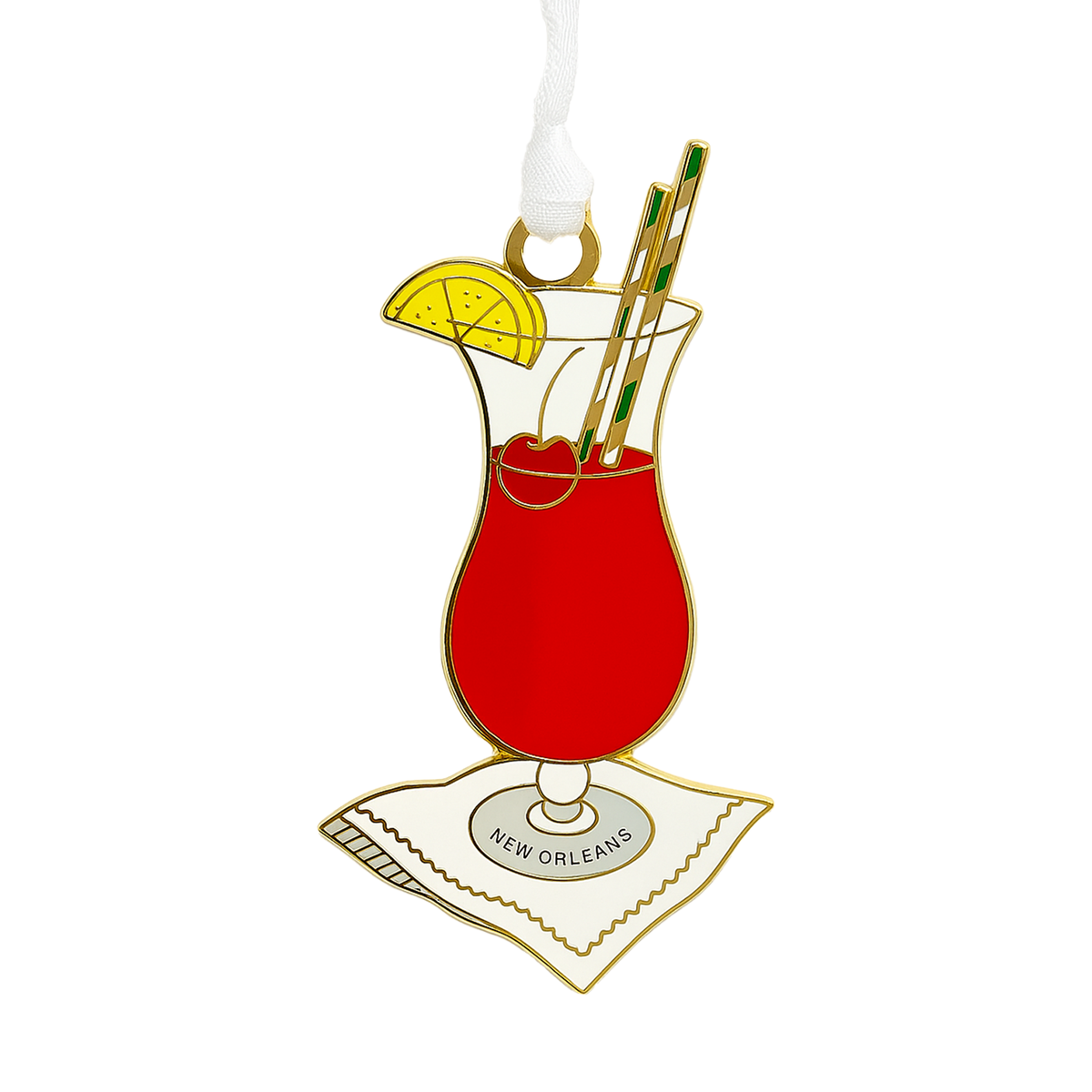 Hurricane Enamel Ornament