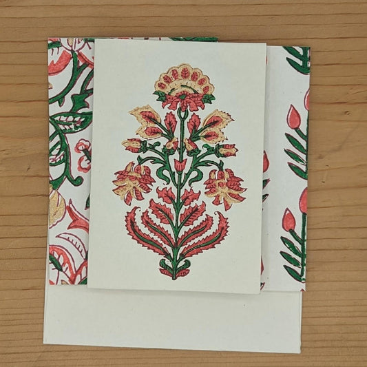 Pomegranate & Green Holiday Card Set