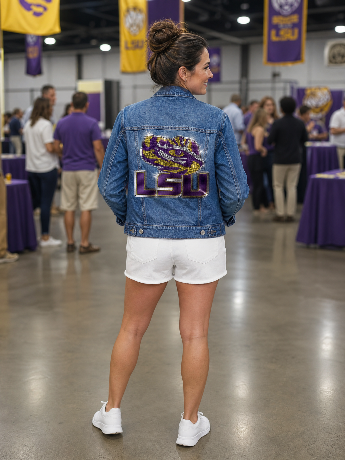 Louisiana State University Tiger Eye Blue Denim Jacket