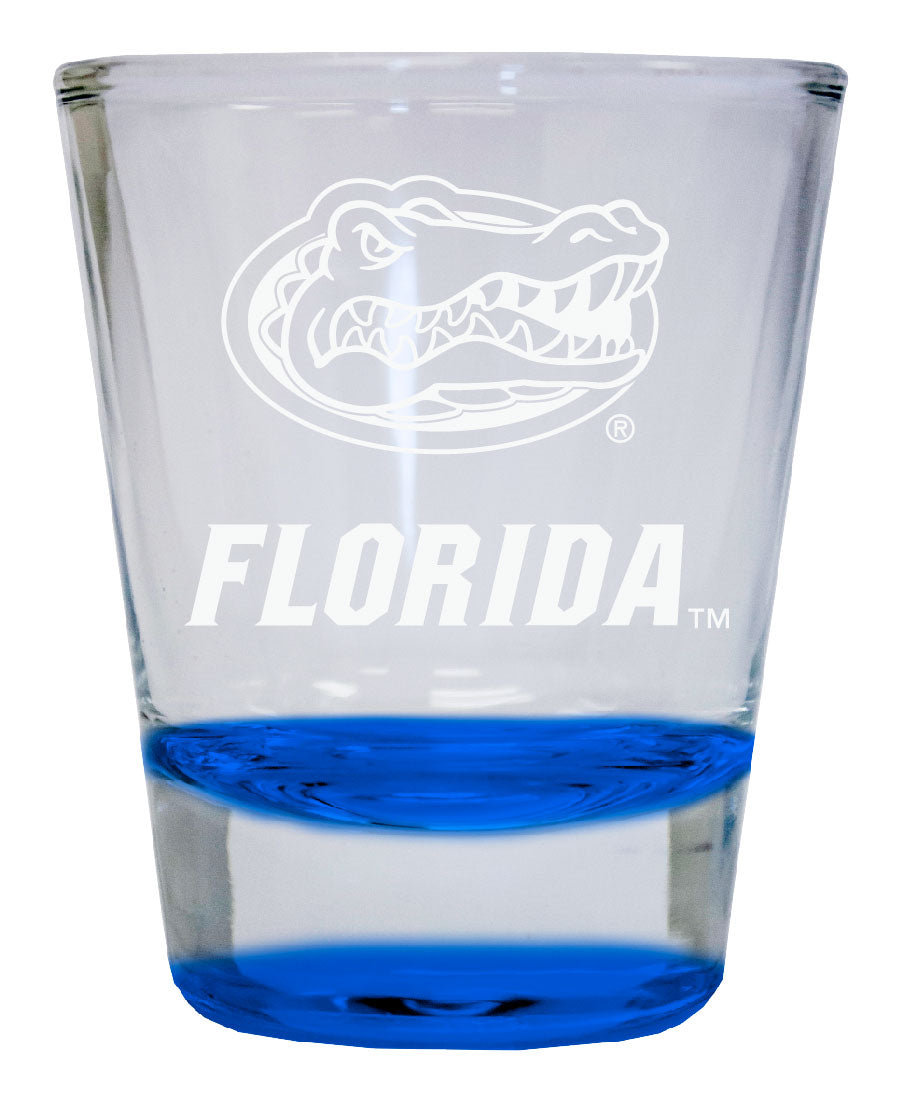 Florida Gators 2 oz Engraved Shot Glass Round Officially Licensed Collegiate Product