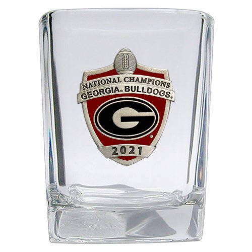 Georgia Bulldogs National Champions 2021 Shield Logo Square Shot