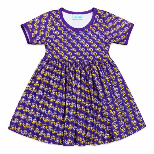 LSU Tiger Eye Dress with Pockets