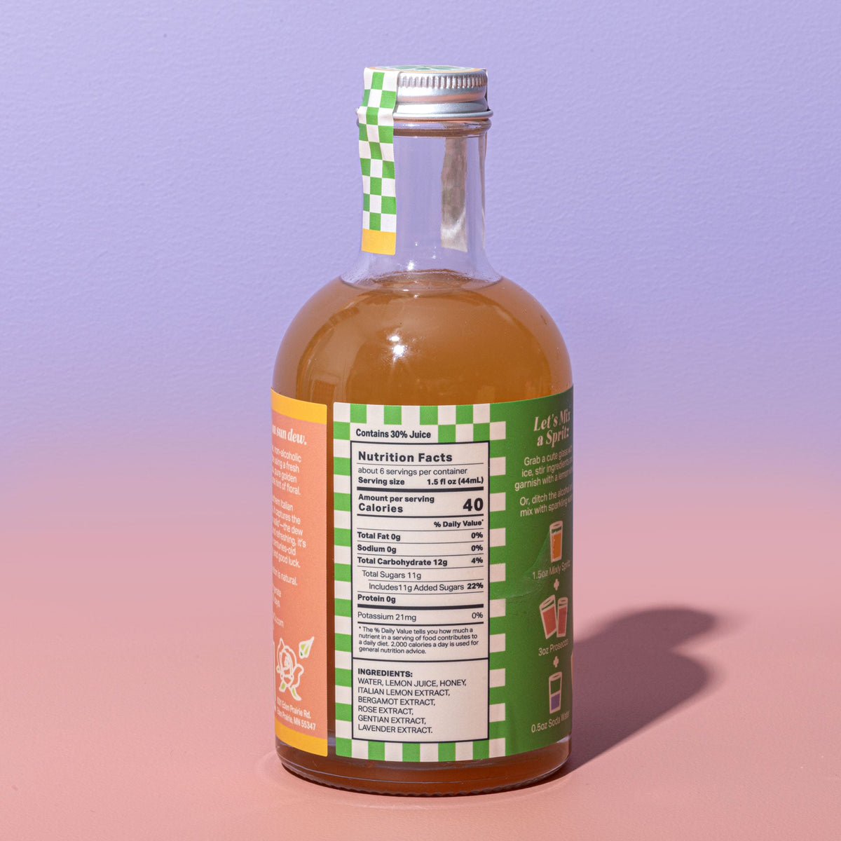 New! Italian Lemon & Rose Spritz | Non Alcoholic Cocktail & Mocktail Mixer