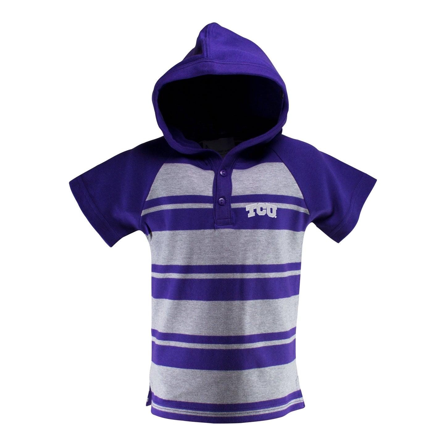 Texas Christian University Short Sleeve Hooded Shirt
