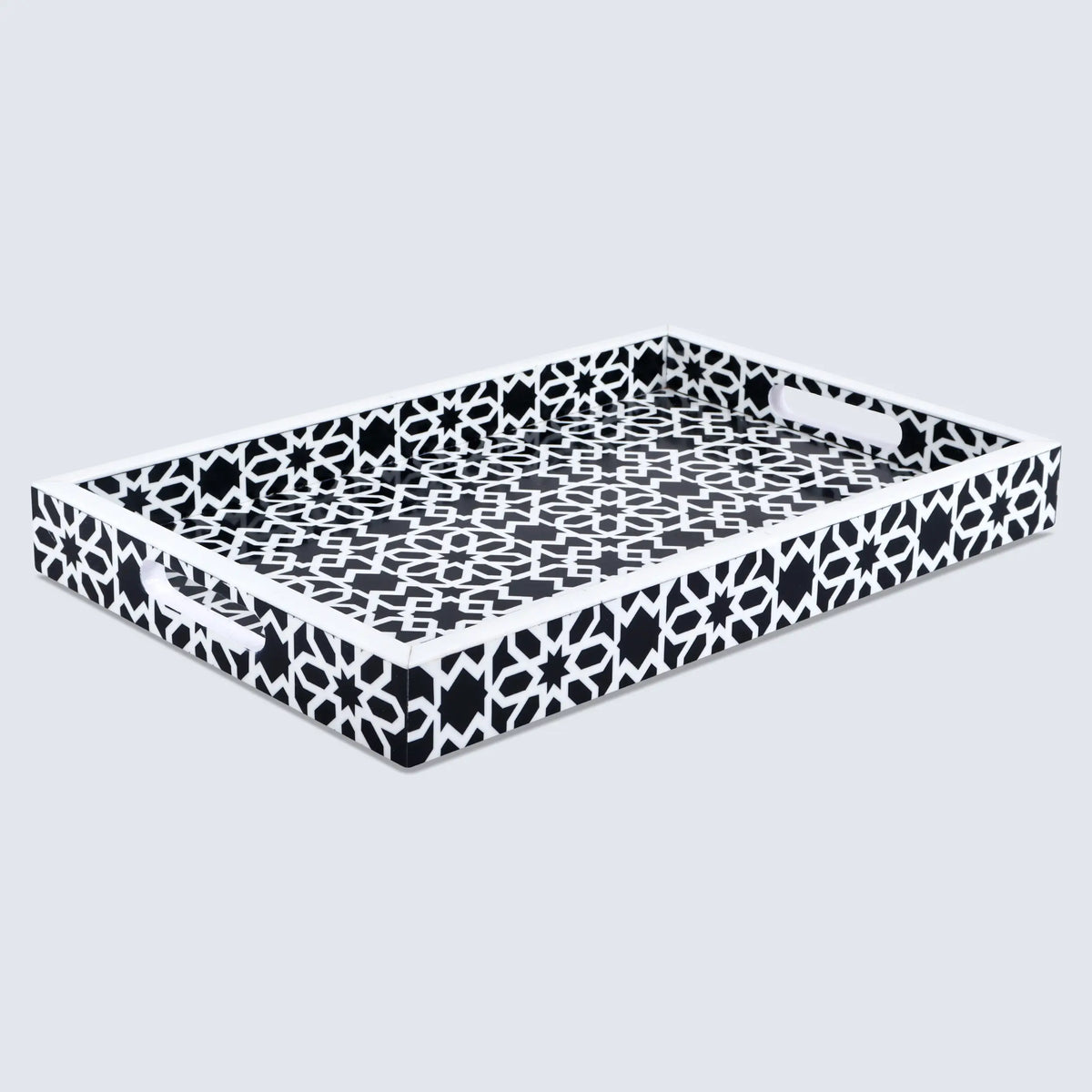 Decorative Tray 17"x11" 12"x12" Shiraz Ottoman Coffee Table