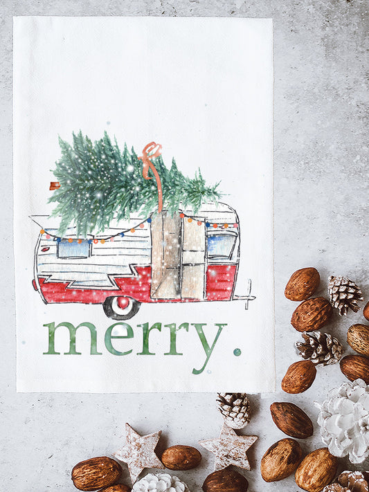 Merry Camper Kitchen Towel