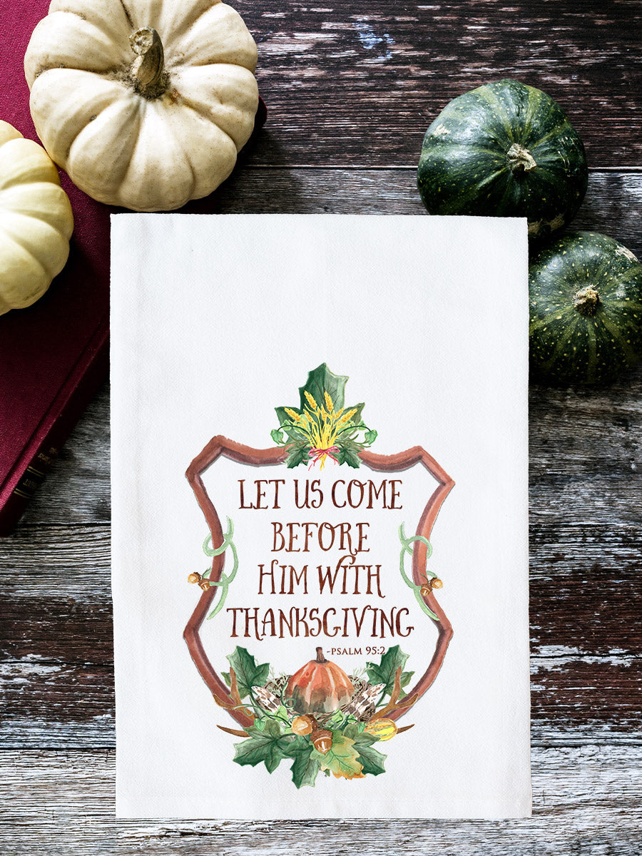 Thanksgiving Crest Kitchen Towel