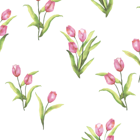 Tulip Garden Swaddle Blanket