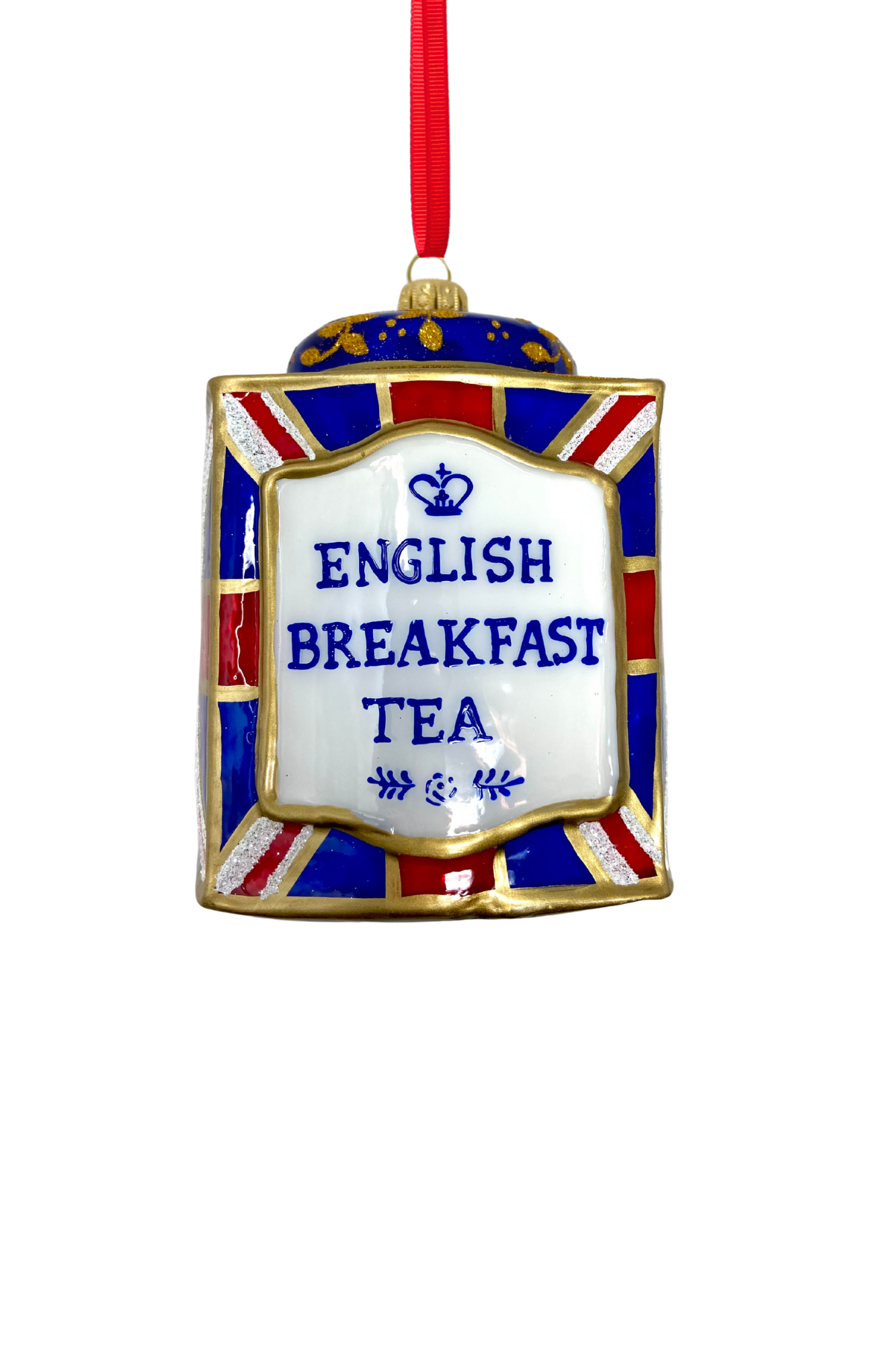 Union Jack Tin Glass Ornament