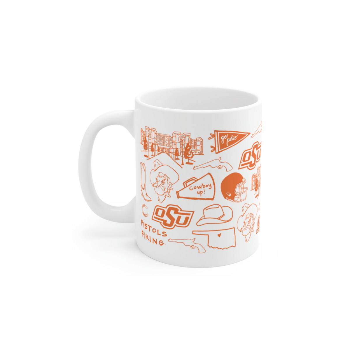 Oklahoma State University (OSU) - 11 oz Porcelain Mug