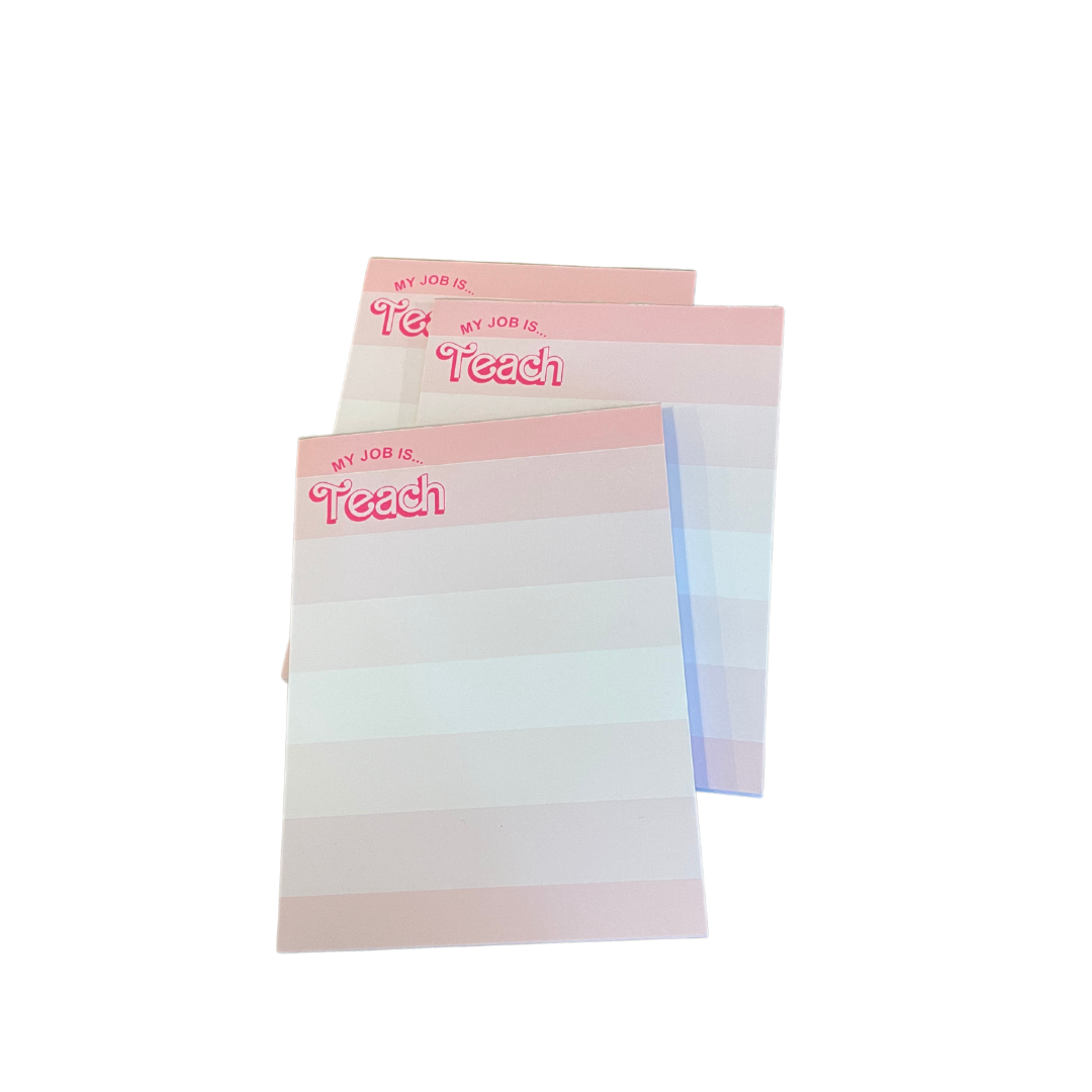My Job is... Teach Notepad