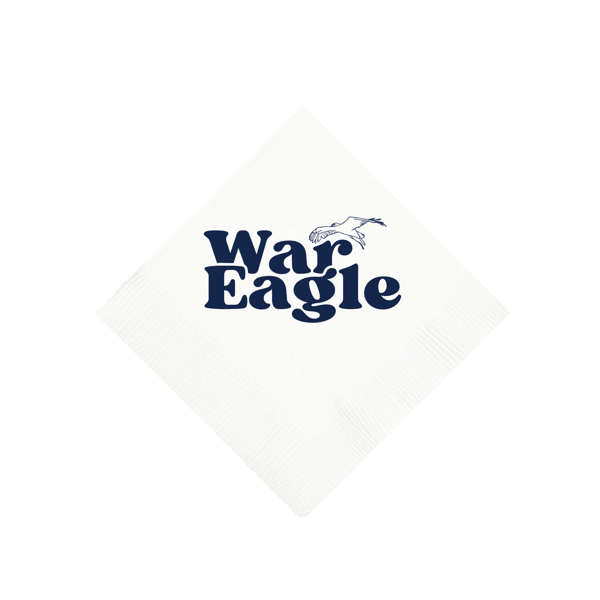 Auburn University - White 3-Ply Cocktail Napkins, Set of 25
