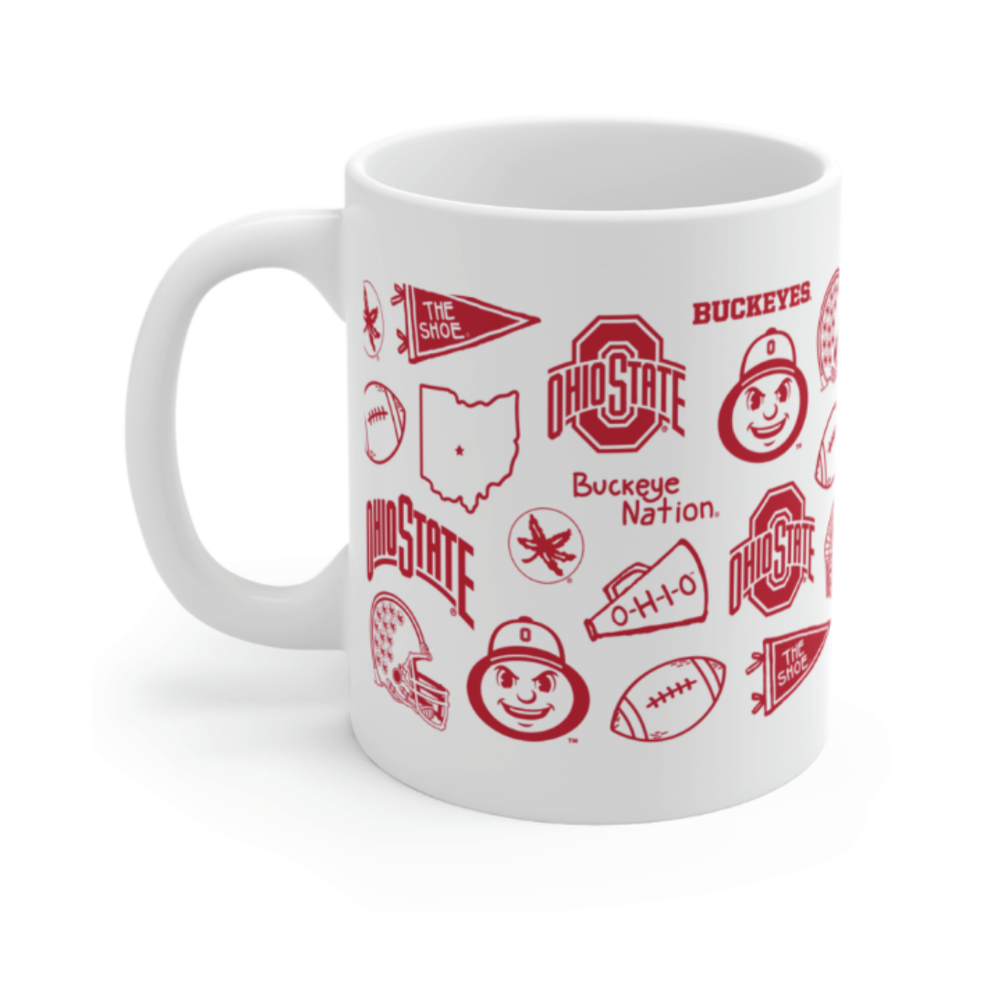 The Ohio State University - 11 oz Porcelain Mug