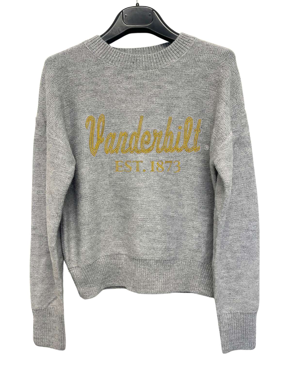 Vanderbilt EST 1873 Crewneck Grey Long Sleeve Sweater
