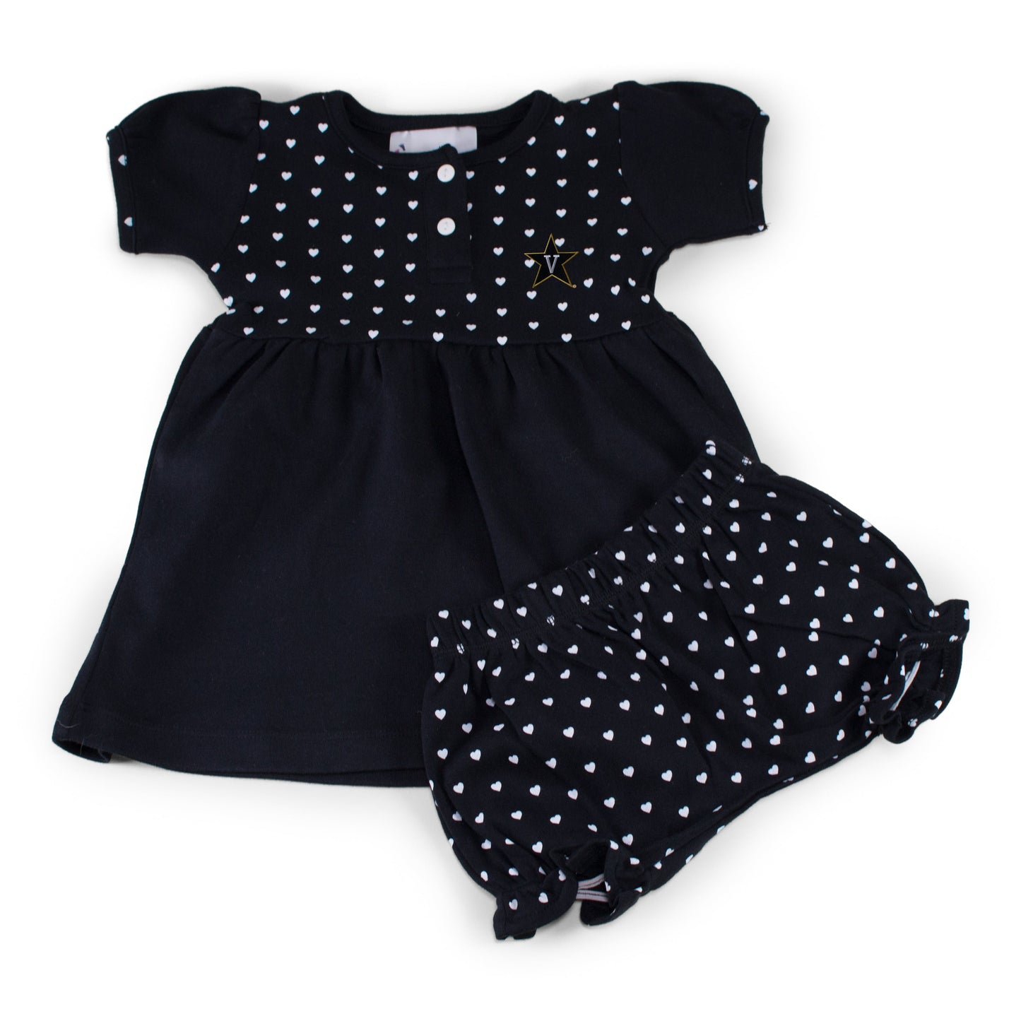 Vanderbilt Girl's Heart Dress with Bloomers