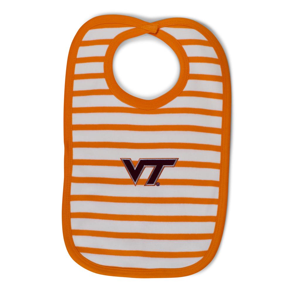 Virginia Tech Infant Stripe Knit Bib