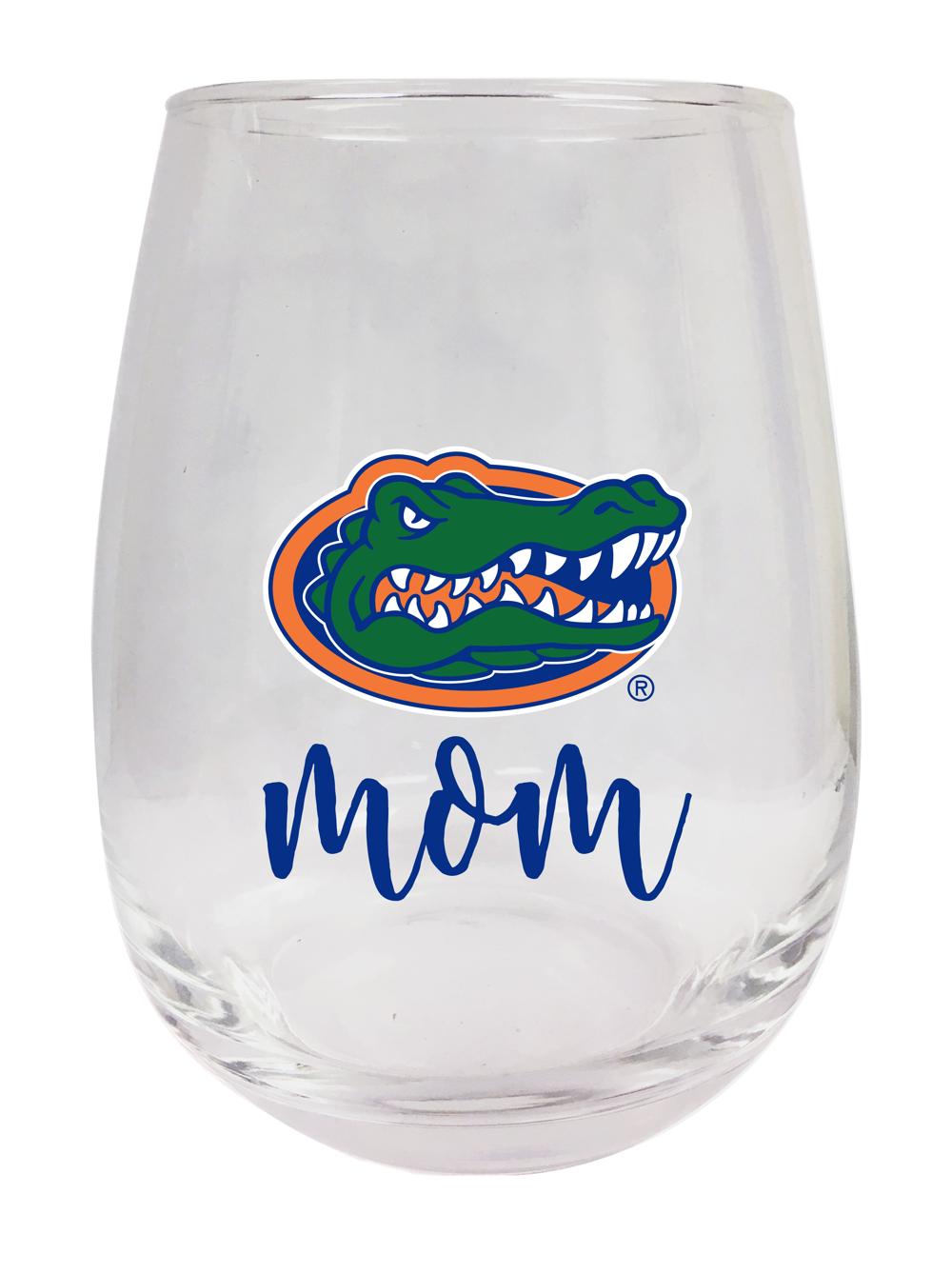 Florida Gators 15 oz Stemless Wine Glass for Mom Officially Licensed