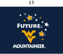 West Virginia Infant Lap Shoulder Creeper Print