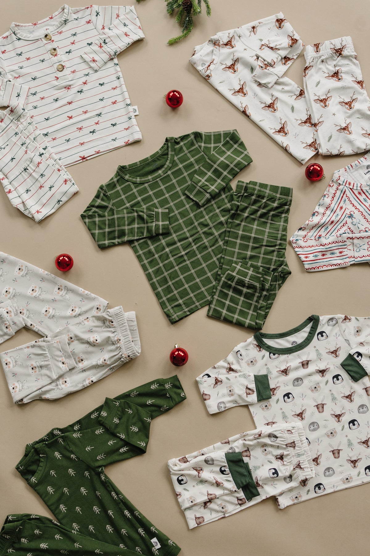 Tied with a Bow Christmas 2pc Bamboo Pajamas *2T Left