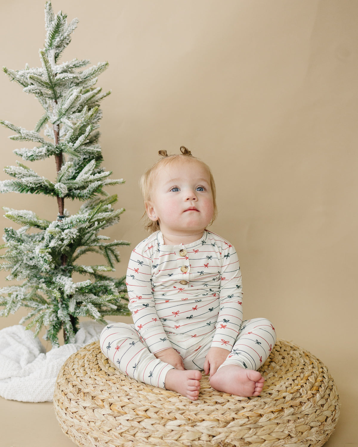 Tied with a Bow Christmas 2pc Bamboo Pajamas *2T Left