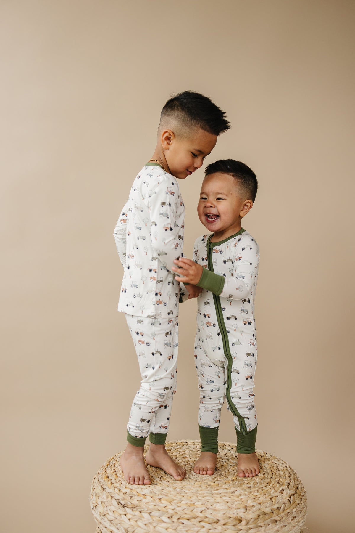 Tiny Tractors Bamboo Zippy Pajamas *12-18 & 18-24m left