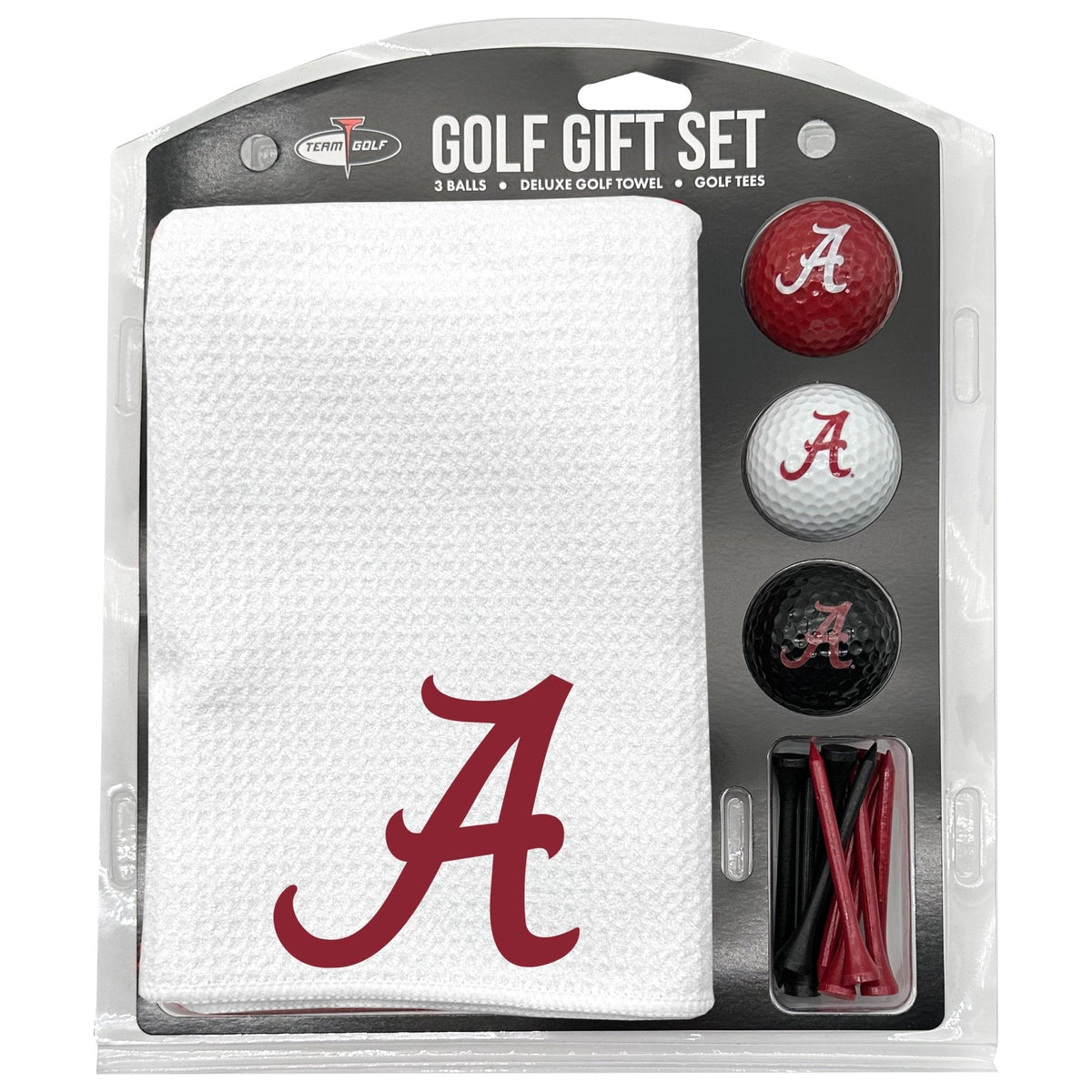 Alabama Crimson Tide White Microfiber Towel Golf Gift Set