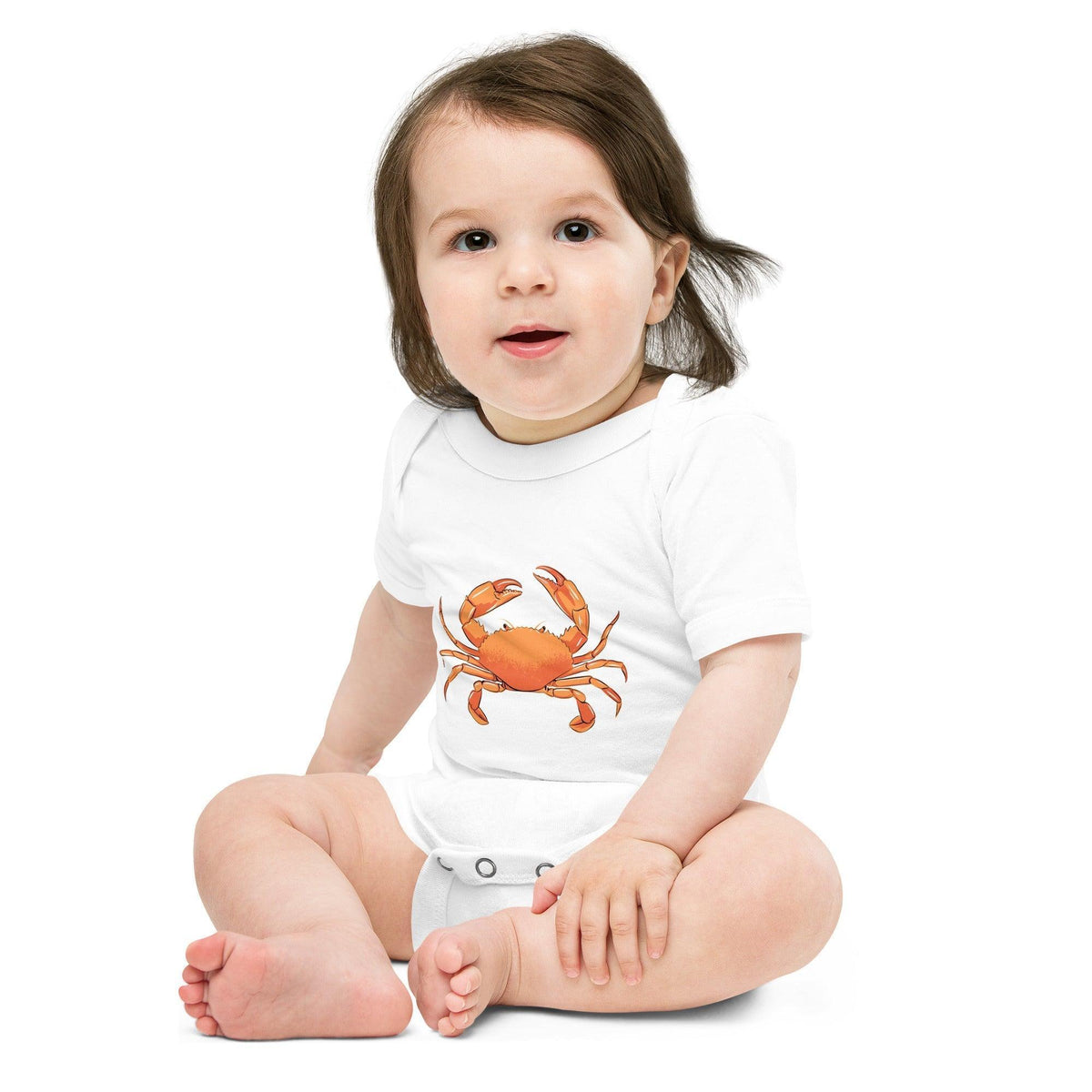 Crab Baby short sleeve one piece Everyday Newborn Outfit