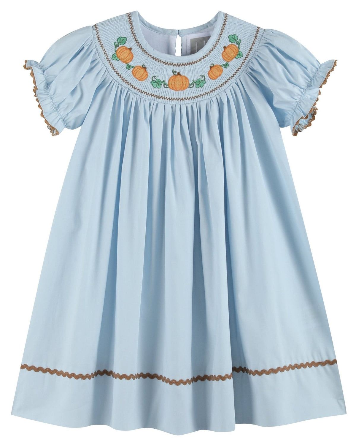 Blue Pumpkin Smocked Bishop Dress for Girls