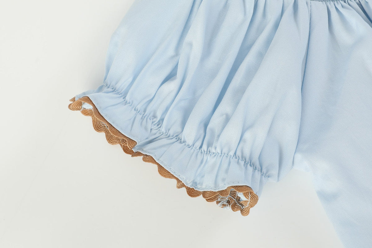 Blue Pumpkin Smocked Bishop Dress for Girls