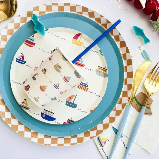 Boat Paper Party Cups (8pcs)