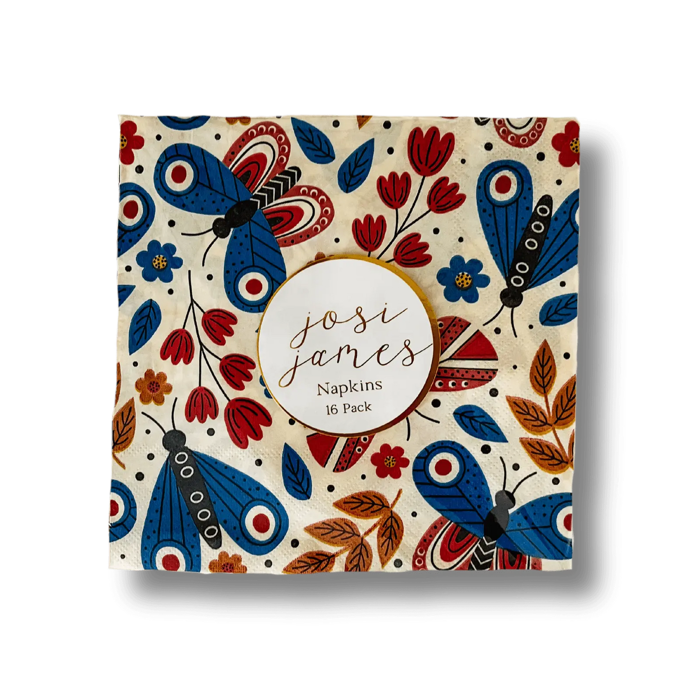 Butterfly Large Disposable Paper Napkins (16pcs)