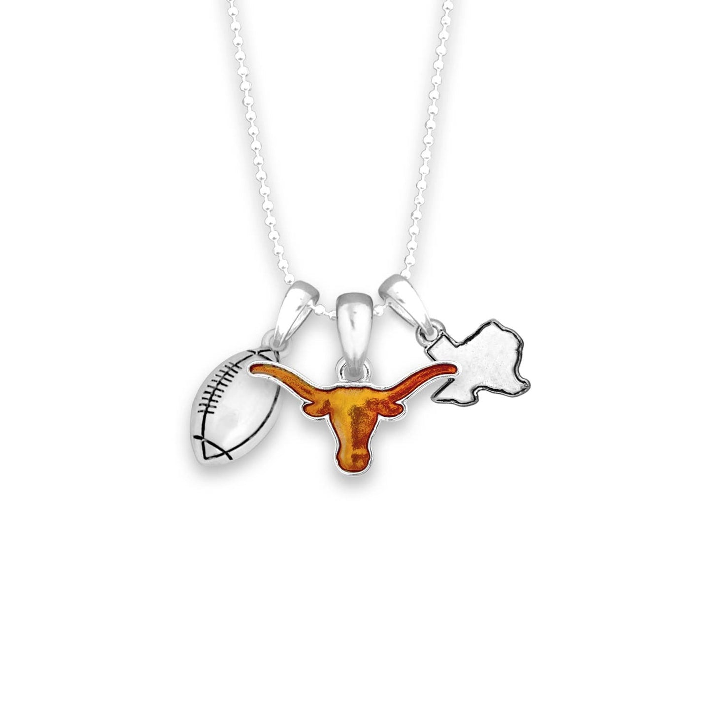 Texas Longhorns Football Accent Necklace