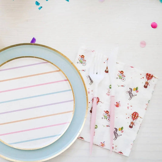 Carnival Lunch Napkins – Circus 6.5” with Gold Foil (16pcs)