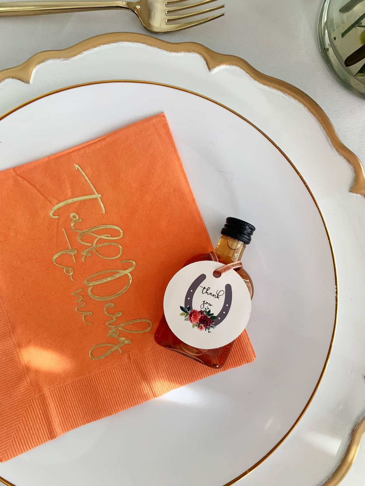 Talk Derby to Me Napkins in Coral