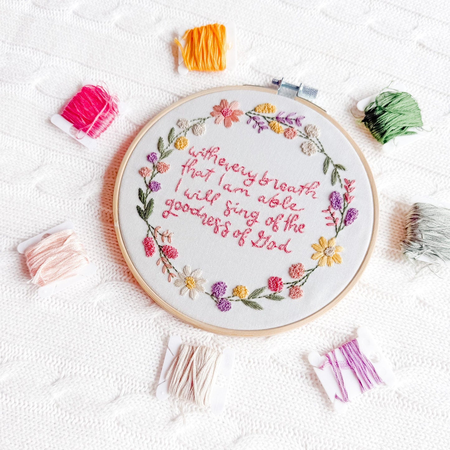 Goodness of God Embroidery Kit