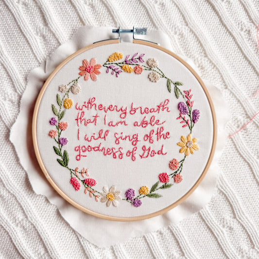 Goodness of God Embroidery Kit