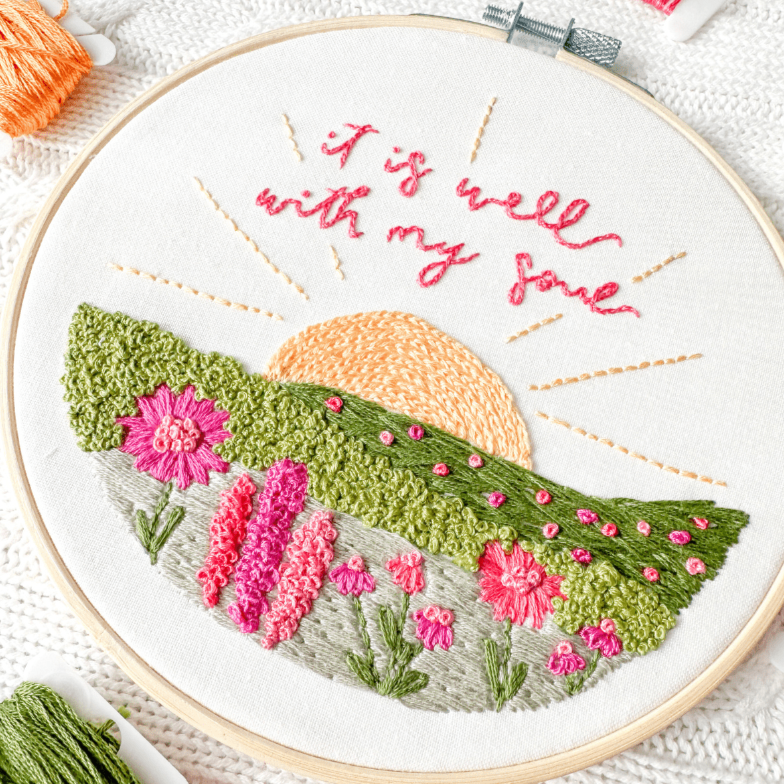 It Is Well With My Soul Embroidery Kit