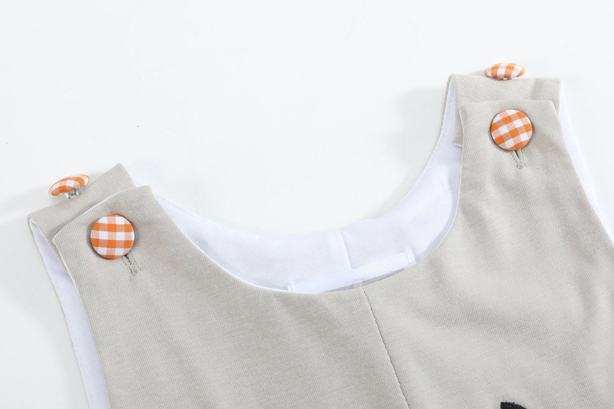 Halloween Gray Boo Applique Longall