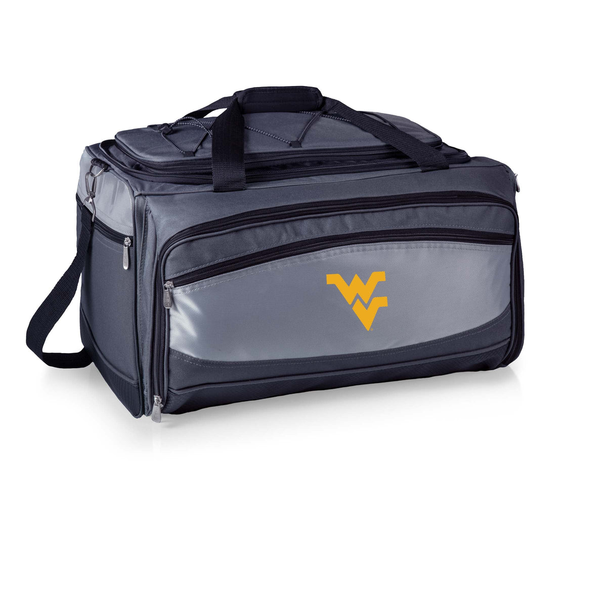 West Virginia Mountaineers - Buccaneer Portable Charcoal Grill & Cooler Tote