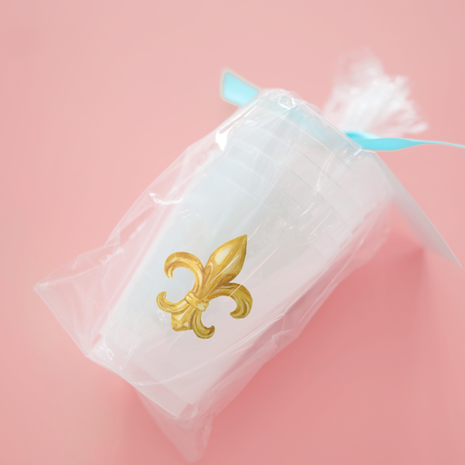 Fluer de Lis Frosted Cups