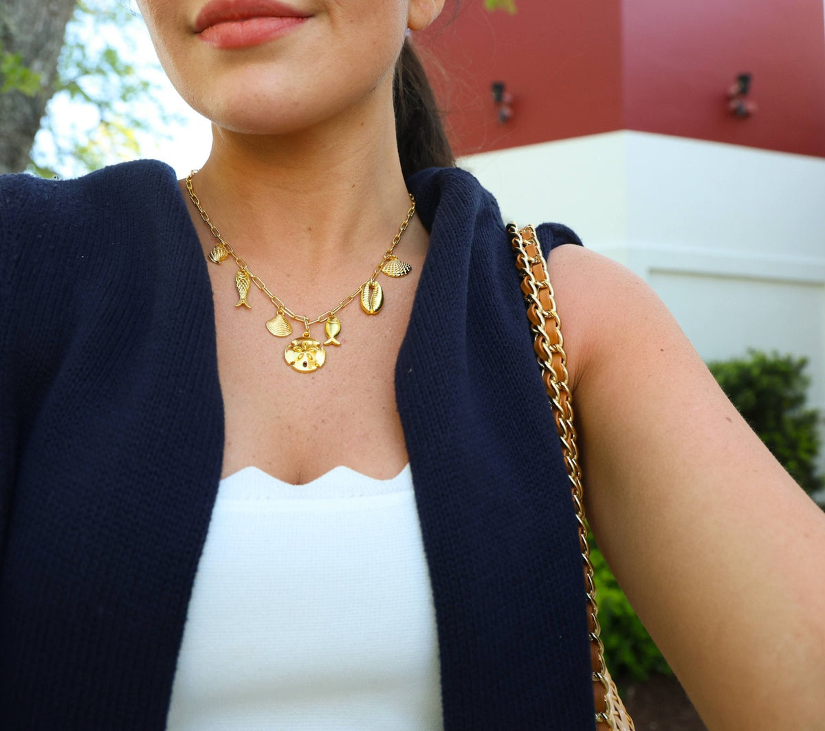 Harbour Charm Necklace - 18k Gold Plated - Belle of the Ball Collection