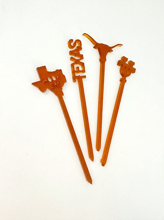 Texas Longhorns Food Pick-Skewer Set