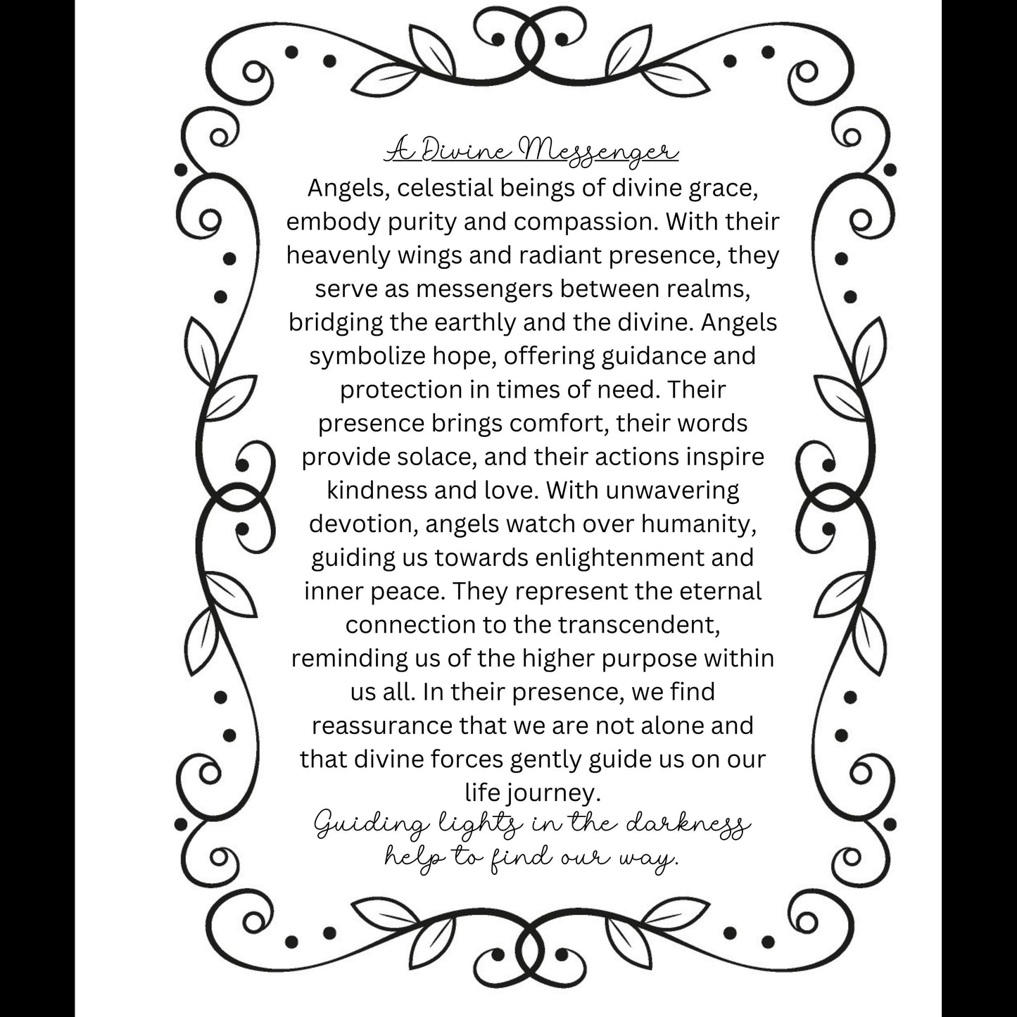 Divine Messenger Angel Wood Story Ornament Car Charm Hang Tag | Gift for Worship Leader