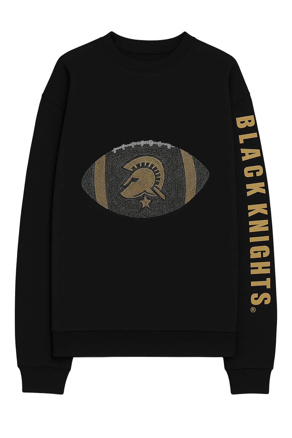 Game Day Sweatshirt, Crewneck Black, Army West Point Black Knights Football