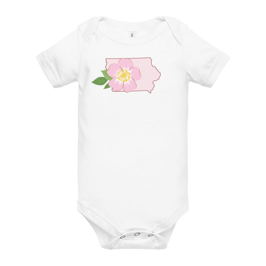 Iowa Prairie Rose Onesie Newborn Bodysuit up to 18 Months