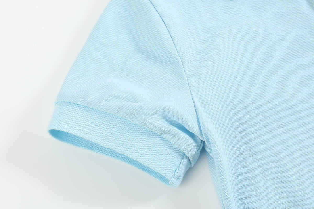 Light Blue Golf Hole Polo Shirt