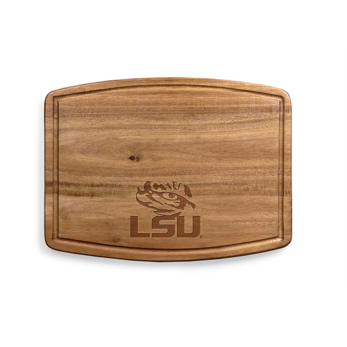 LSU Tigers - Ovale Acacia Cutting Board