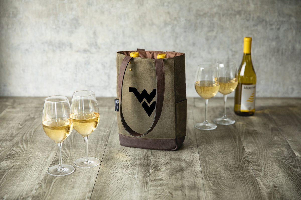 West Virginia Mountaineers - 2 Bottle Insulated Wine Cooler Bag